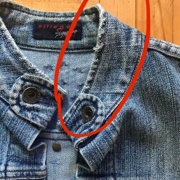 Cropped denim jacket-Size M - Picture 3 of 5